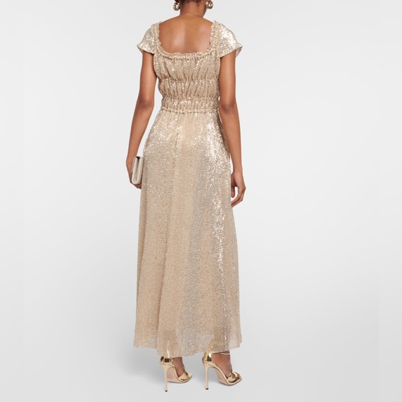 Altuzzara Sequin Lily Dress Gold brand new never worn - Picture 3 of 12